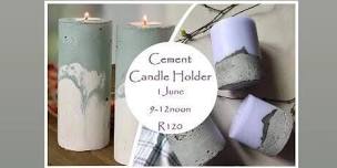 Cement Candle Holders