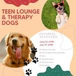 Teen Lounge with Therapy Dogs