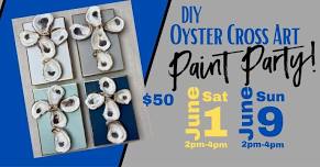 DIY Oyster Cross Art Paint Party