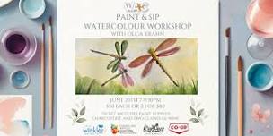 Paint & Sip Watercolour Workshop with Olga Krahn!