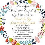 Monroe Council of Republican Women Paint and Sip New Member Event