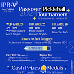 IPBA Passover Pickleball Tournament