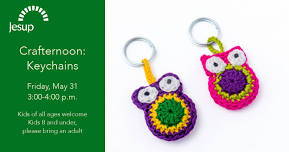 Crafternoon:  Keychains — Jesup Memorial Library