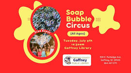 Soap Bubble Circus @ the Gaffney Library (All Ages)