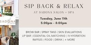 Sip Back + Relax at Sadona Salon + Spa