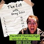 The List with Greg Sisco: A Comedy Open Mic