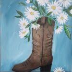 Boot with Flowers -New Location