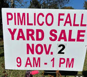 Pimlico, Moncks Corner,SC. Fall Community Yard Sale