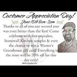 Customer Appreciation Day/ Two Year Anniversary Open House