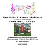 Music Night at St. Andrew’s United, Queensborough