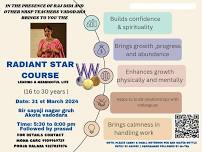 Radiant Star Course - Leading a meaningful life (16 to 30 age group)