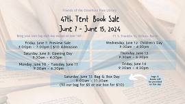 47th Annual Tent Book Sale