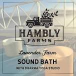 Sound Bath at Hambly Lavender Farm