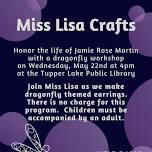 Miss Lisa Crafts: Dragonfly Earrings