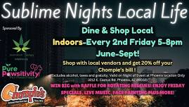 Sublime Nights Local Life 2024- EVERY 2nd Fridays at Chompies-Phoenix !!!