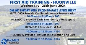 CPR & First Aid Training - Huonville