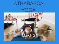 Puppy Yoga %26 Bake Sale Athabasca March 24!