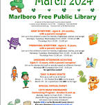 Marlboro Library PRESCHOOL STORYTIME – Ages 2 – 5 years, with a parent/caregiver