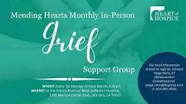 Mending Hearts Grief Support Group (Westbank)