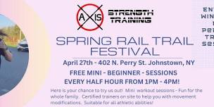 Stop in to see us during the Spring Rail Trail Festival!