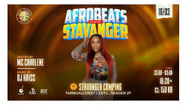 Afrobeats In The City Stavanger. Hosted by MC Charlene