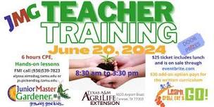 Junior Master Gardener Teacher Training 6 hours CPE ,