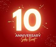 10th Anniversary Sales Event