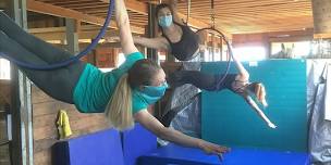 Adult Aerial clinic at Dreamswept Farm