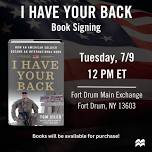 I HAVE YOUR BACK book signing at Fort Drum