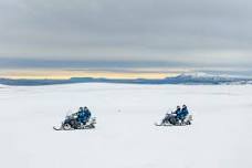 Golden Circle and Glacier Snowmobile Tour