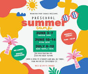 Preschool Summer Camp, June 10-14