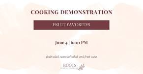 Cooking Demo | Fruit Favorites