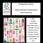 Singles Contatiner Gardening