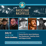 BACKSTAGE NASHVILLE! DAYTIME HIT SONGWRITERS SHOW featuring Danny Myrick ,  Jason Matthews ,  Ray Stephenson with Megan Linville +  Todd Day Wait