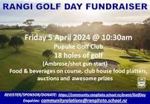 Rangitoto Golf Day Fundraiser 2024