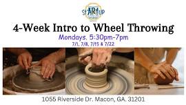 4-Week Intro to Wheel Throwing Ceramic Class