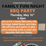 Family Fun Night BBQ Party