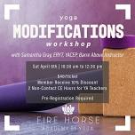 Yoga Modifications Workshop