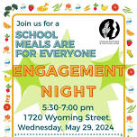 School Meals Engagement Night #3