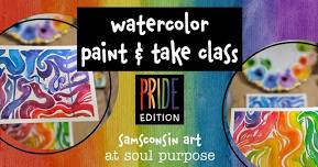 Watercolor Paint & Take Class: Pride Edition ️‍