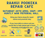 Repair Cafe Raahui Pookeka Huntly