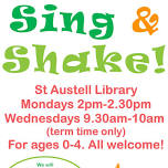 Wednesday Sing and Shake!