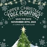 Copper Christmas Tree Lighting