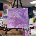 Mother’s Day  / SPRINGTIME Acrylic Pour + flower pot