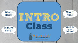 Intro Class - Introduction to First Baptist Church