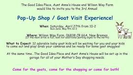 Pop-Up Shop / Goat Visit Experience