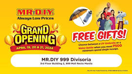 GRAND OPENING: MR DIY 999 Shopping Mall Divisoria