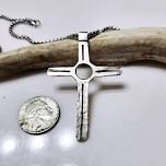 SUN7 999 Fine Silver Hammered Cross Event