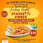 Sutherland Lodge Spaghetti Dinner