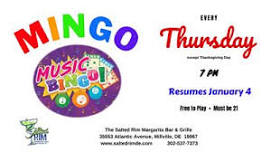 MINGO Music BINGO 7PM - LAST DAY